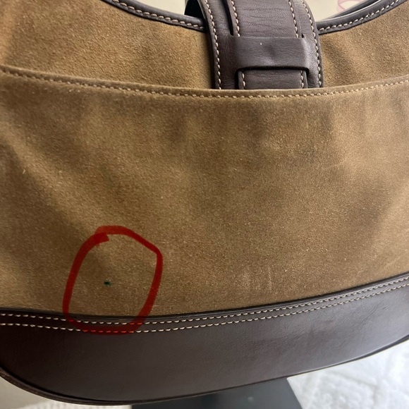 Coach Suede Brown Hamptons Shoulder Bag 🤎 - Picture 4 of 15